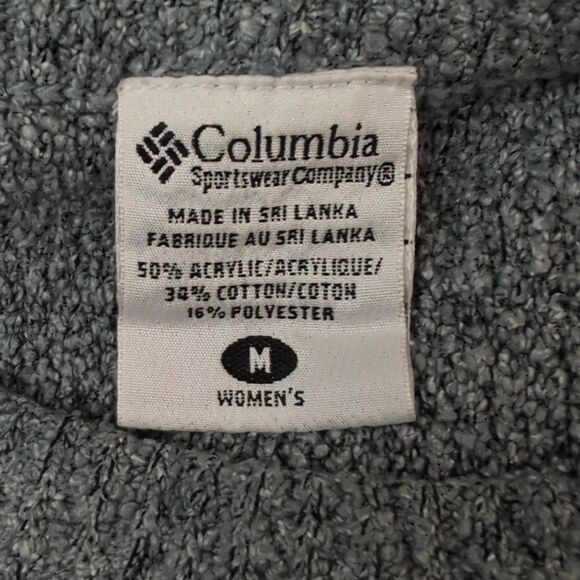 Columbia vintage women's blue‎ textured sweater size medium - Picture 2 of 5